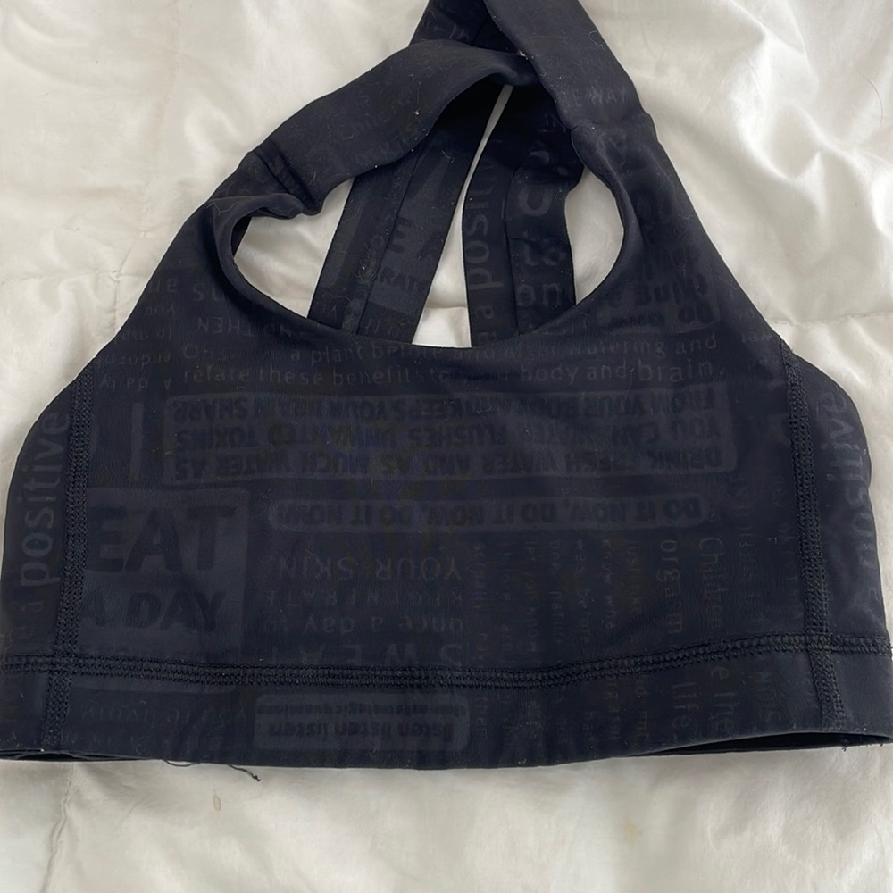Lululemon 4 black sports bra